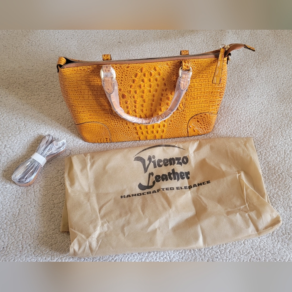 Vicenzo | Italian Leather | Butterscotch | Bag. | NEW!